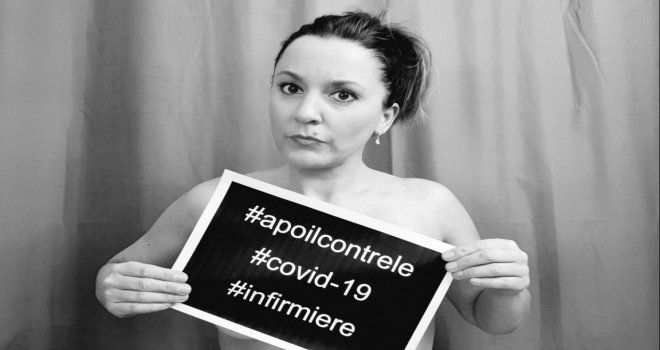 Fransız hemşirelerden ilginç protesto