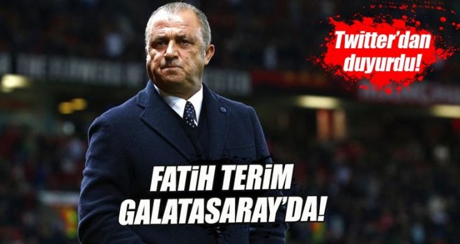 Galatasaray'ın yeni teknik direktörü Fatih Terim oldu! 