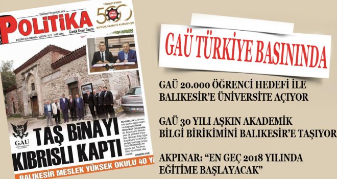 GAÜ 30 YILI AŞKIN AKADEMİK BİLGİ BİRİKİMİNİ BALIKESİR’E TAŞIYOR