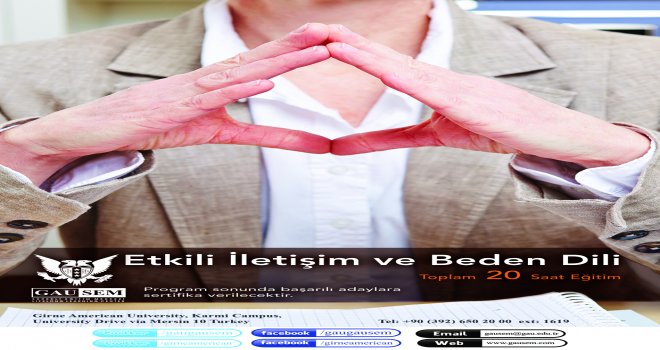 GAÜ-SEM’den Etkili İletişim ve Beden Dili kursu