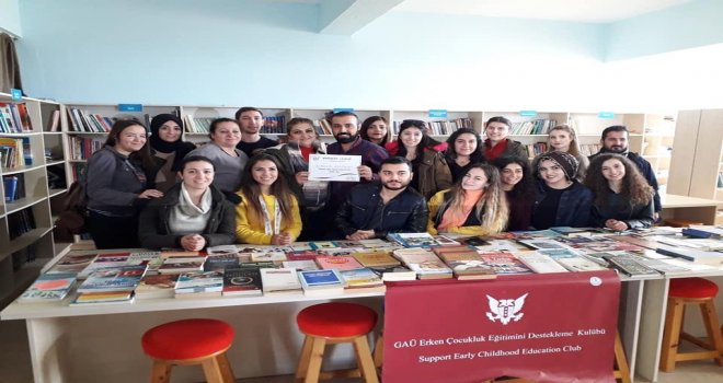 GAÜ’DEN ERENKÖY LİSESİ KÜTÜPHANESİNE KİTAP BAĞIŞI