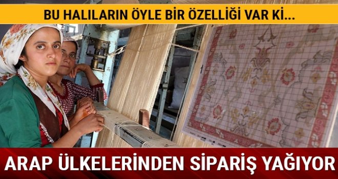 Gaziantep'te üretilen kıl halılar zehirli hayvanlara karşı koruyor