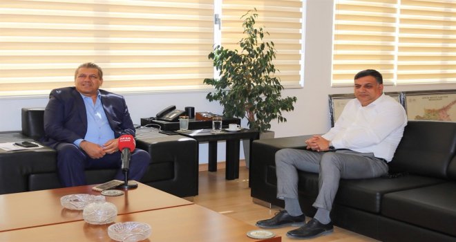 GAZİMAĞUSA BELEDİYE BAŞKANI ARTER, BEYARMUDU BELEDİYE BAŞKANI EDİP İLE GÖRÜŞTÜ.