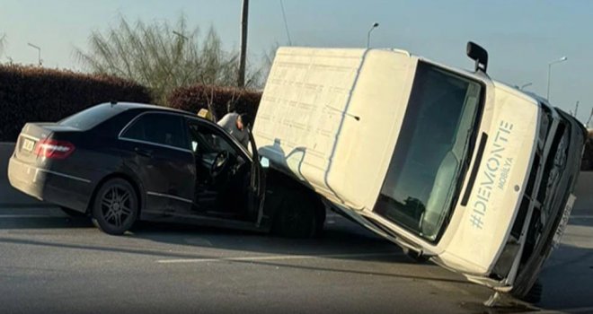 Gazimağusa-Lefkoşa ana yolunda trafik kazası!