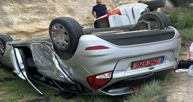 Girne- Tatlısu ana yolundaki kazada 4 kişi yaralandı!
