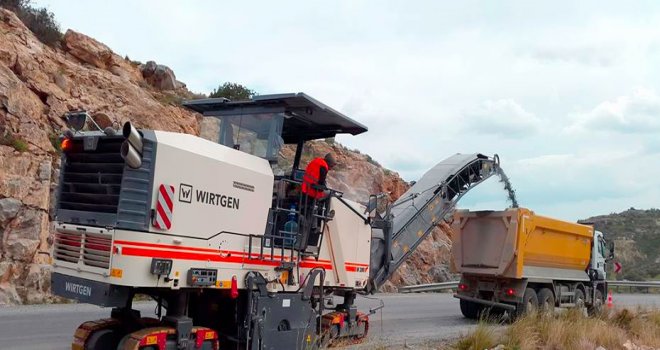Girne dağ yolunda süren yol çalışmalarının bugün tamamlanması hedefleniyor