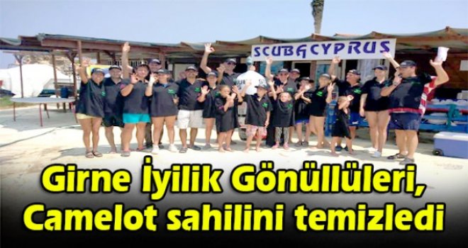 Girne İyilik Gönüllüleri, Camelot sahilini temizledi