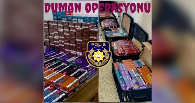 Girne Turizm Limanı'nda 'Duman Operasyonu': Valizler dolusu elektronik sigara tütünü ele geçirildi