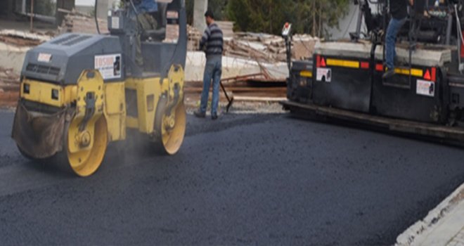 Girne’de asfalt çalışması var!