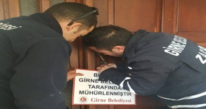Girne’de bir otel mühürlendi