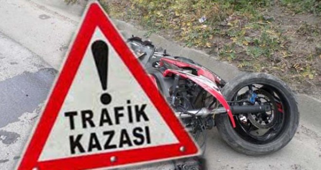 Girne'de kaza... Motosiklet sürücüsü yaralandı