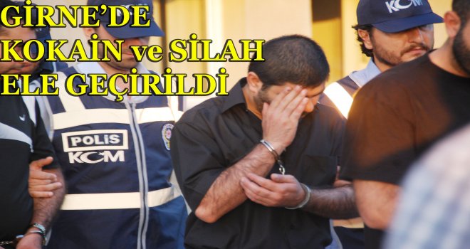 Girne’de silah ve uyuşturucu