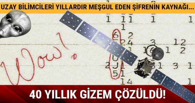 Gizemli 'Wow' sinyalinin sırrı çözüldü mü?