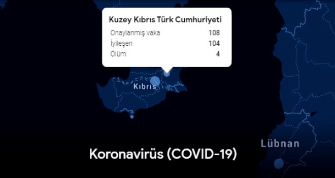 Google Covid-19 verilerine KKTC’yi dahil etti!