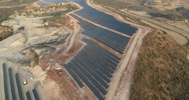 Güney Kıbrıs’ın en büyük güneş parkı faaliyete geçti