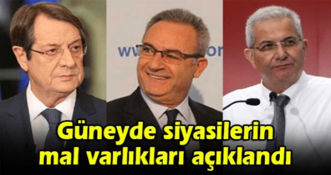 Güneyde siyasilerin mal varlıkları açıklandı