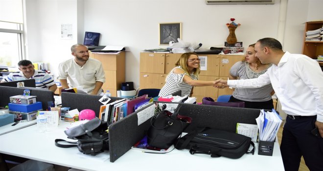 HARMANCI VE EKİBİ ZİYARETLERİNİ SÜRDÜRÜYOR