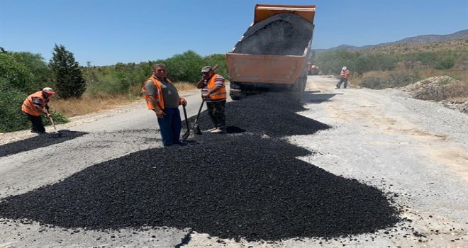 HASPOLAT- TAŞKENT YOLUNDA TAMİR ÇALIŞMALARI SÜRÜYOR