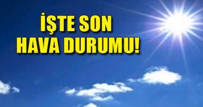 Hava genellikle açık az bulutlu olacak