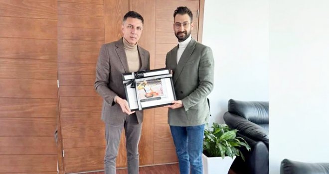 Hüseyin Amcaoğlu Milli Atlet, Hekimoğlu'nu kabul etti