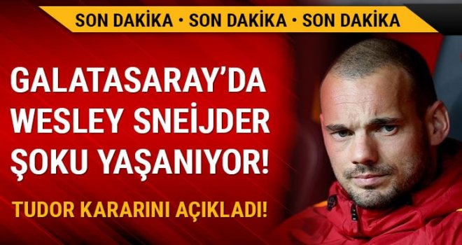 Igor Tudor, Sneijder kararını açıkladı