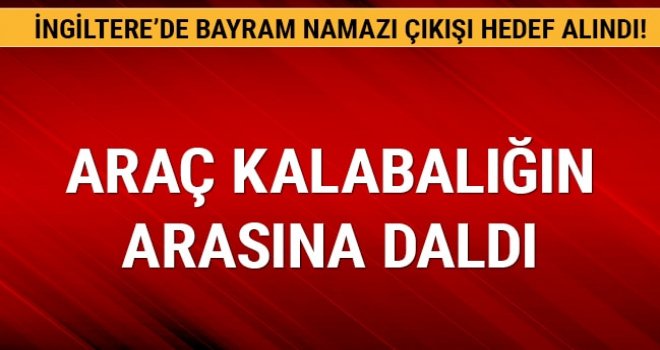 İngiltere'nin Newcastle kentinde bir araç kalabalığın arasına daldı.