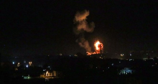 İsrail Hamas’a bağlı bir noktayı bombaladı