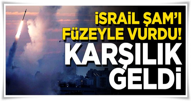 İsrail, Suriye'ye füze saldırısı düzenledi.
