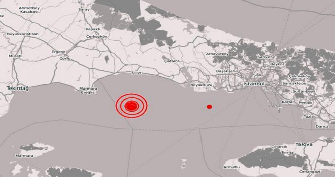 İstanbul Silivri açıklarında 4.6’lık deprem