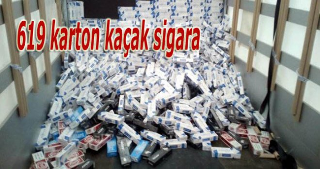 KAÇAK SİGARA İLE HAP BULUNDU