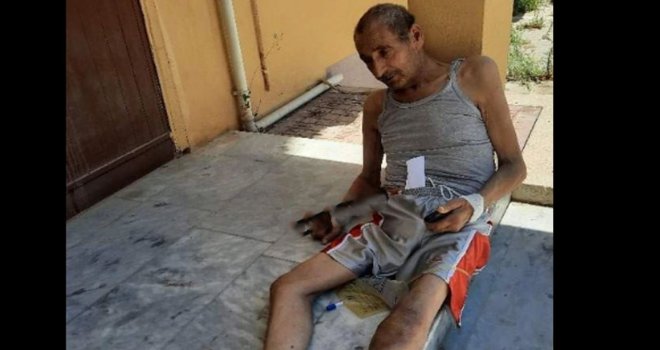 Kapının önünde bırakılan hasta adamın ailesi isyan etti