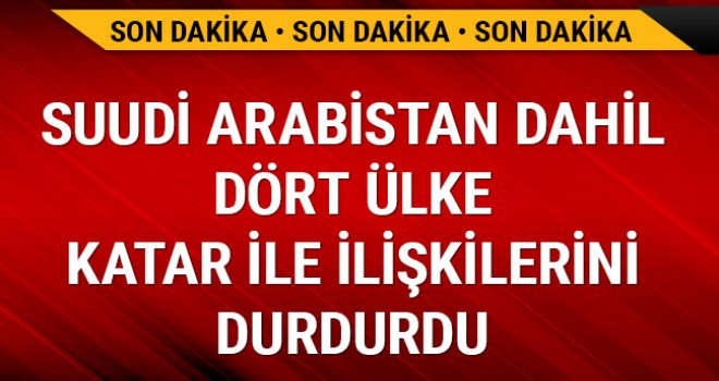 Katar ile ilişkilerini durdurdular