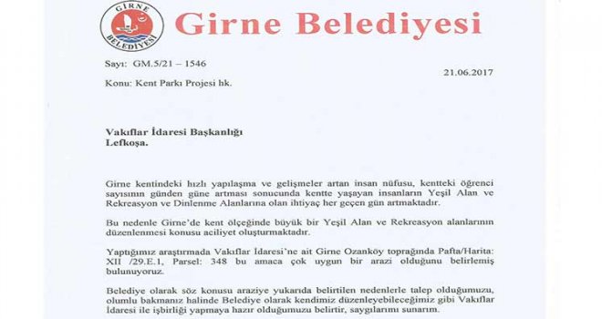 Kent parkına “hayır” imam hatibe “evet”
