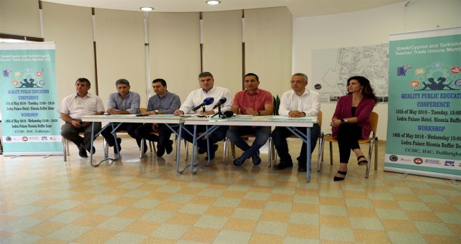 KIBRISLI TÜRK VE RUM ÖĞRETMEN SENDİKALARI İKİ TOPLUMLU “EĞİTİM KONFERANSI VE ÇALIŞMA ATÖLYESİ" DÜZENLEYECEK..”