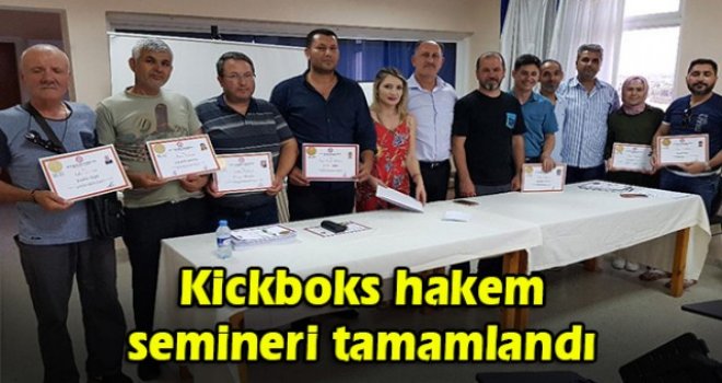 Kickboks hakem semineri tamamlandı