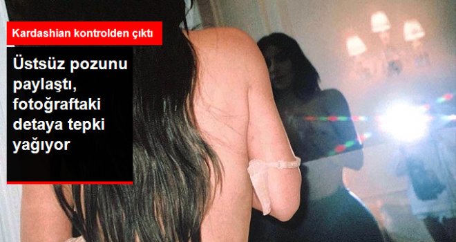 Kim Kardashian, Üstsüz Fotoğrafını 4 Yaşındaki Kızına Çektirdi