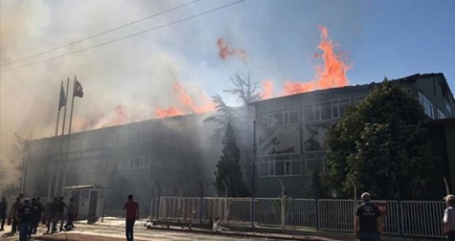 Konya'da silah fabrikasında yangın çıktı