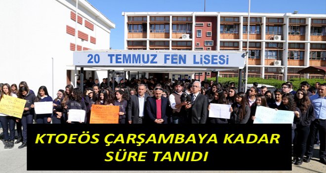 KTOEÖS, Çarşamba’ya kadar süre tanıdı