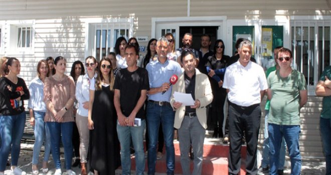 KTOEÖS DEĞİRMENLİK LİSESİNDE GREV YAPTI