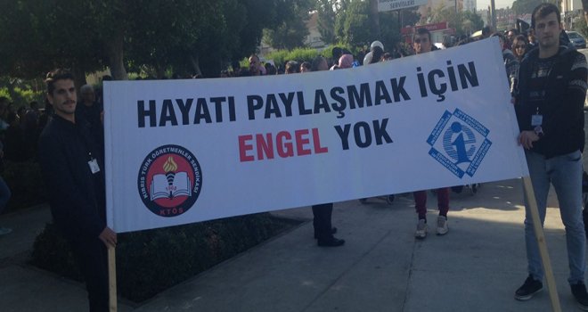 KTÖS, “Hayatı Paylaşmak İçin Engel Yok” yürüyüşü düzenledi