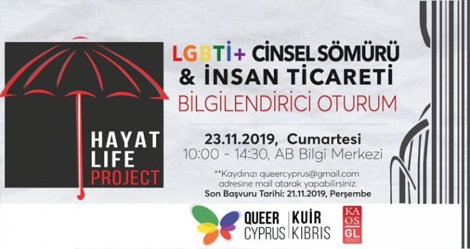 Kuir Kıbrıs, LGBTİ+ cinsel sömürü ve insan ticareti üzerine bilgilendirici oturum düzenliyor