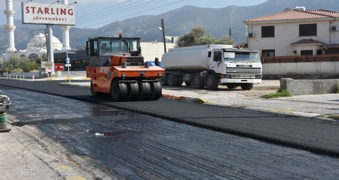 KURTULUŞ CADDESİ’NDEKİ ASFALTLAMA ÇALIŞMASI TAMAMLANDI
