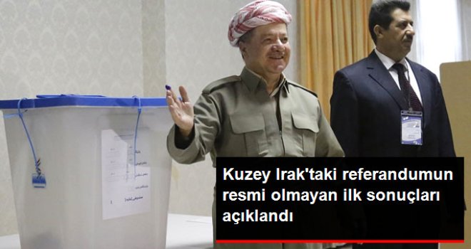 Kuzey Irak'taki Referandumun Resmi Olmayan İlk Sonuçları Açıklandı