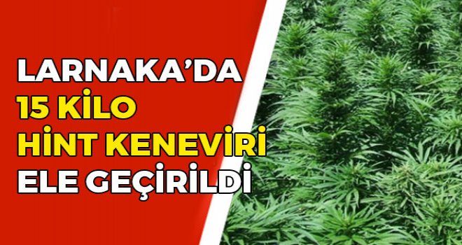 Larnaka Havalimanı’nda 15 Kilo Hint Keneviri Ele Geçirildi