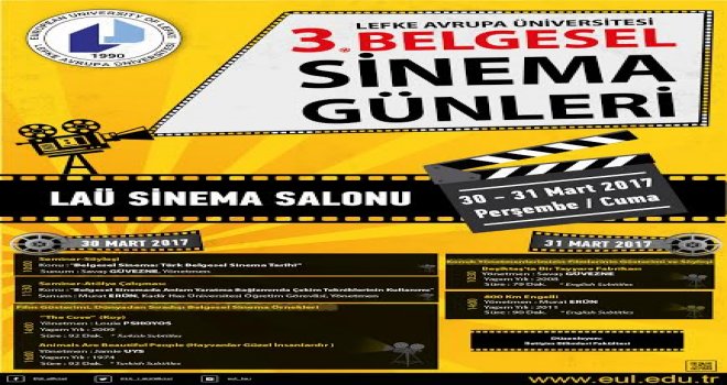 LAÜ’de “3. Belgesel Sinema Günleri” gerçekleşecek