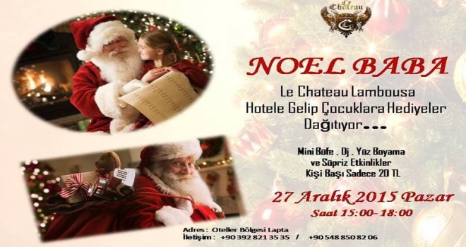 Le Chateau Lambousa Hotel çocuklara özel yılbaşı eğlencesi düzenliyor