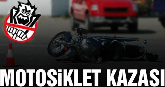 LEDRA PALACE IŞIKLARI KAVŞAĞINDA MOTOSİKLETLE ARABA ÇARPIŞTI, MOTOSİKLET SÜRÜCÜSÜ AĞIR YARALANDI