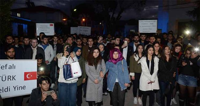 Lefke’de Kudüs için yürüyüş yapıldı