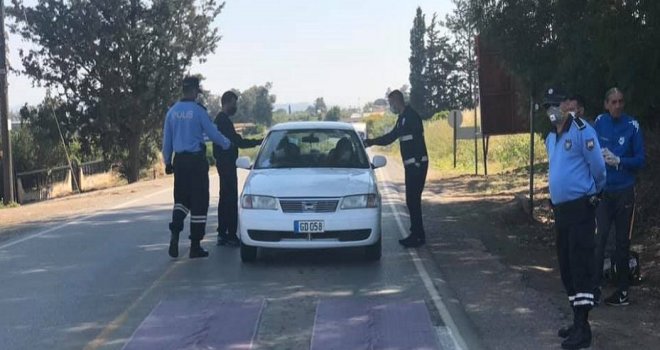 Lefke’ye giriş çıkışlar kontrol edilmeye devam ediyor