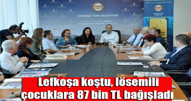 Lefkoşa koştu, lösemili çocuklara 87 bin TL bağışladı  